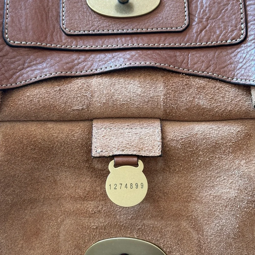 Mulberry Antony Brown Leather Messenger Bag